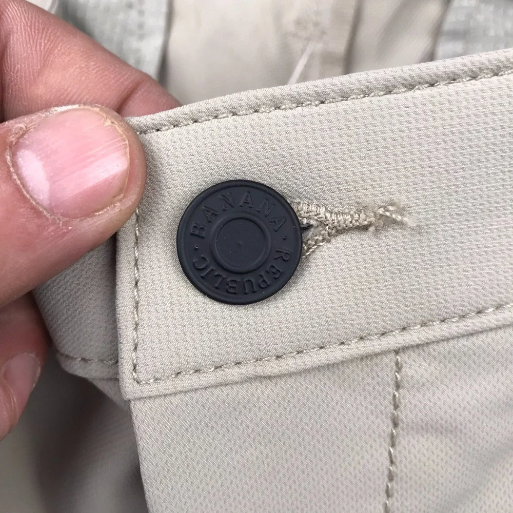 Banana Republic Chino Pants Mens 32x30 London Fog‎ Performance Slacks NEW NWT